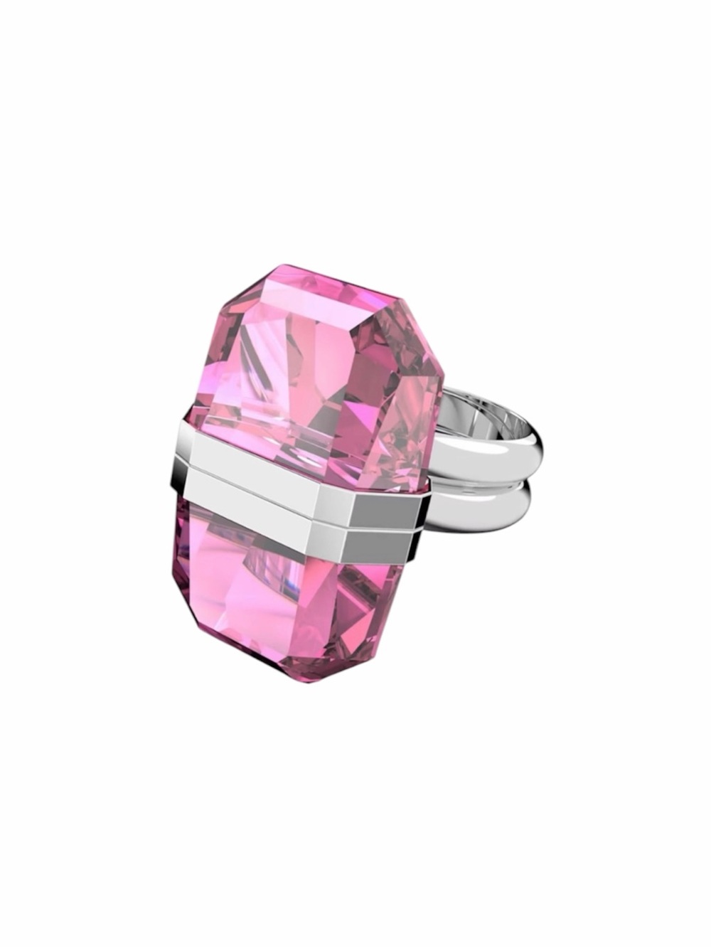 Swarovski Atelier Lucent ring
Magnetic closure, Pink, Rhodium plated